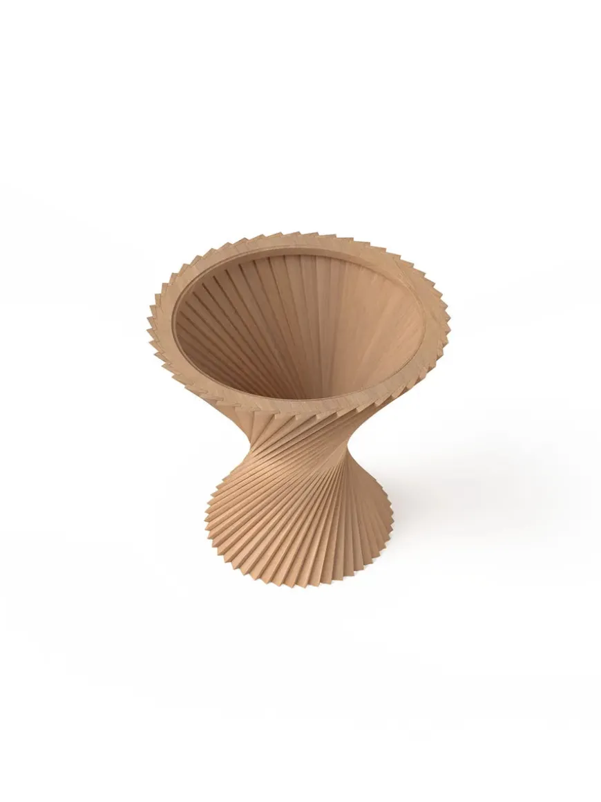 HYPERBEL sidebord, røget eg fra VIA Copenhagen