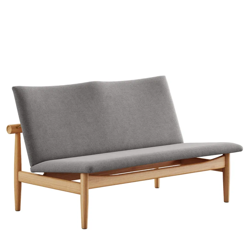 Japan 2 pers. sofa, eg klar olie af Finn Juhl