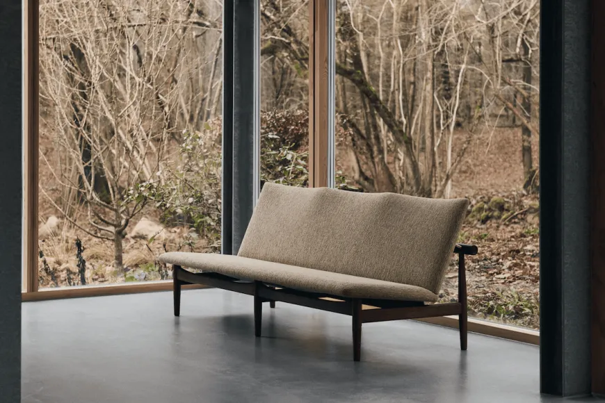 Japan 3 pers. sofa, eg olie af Finn Juhl