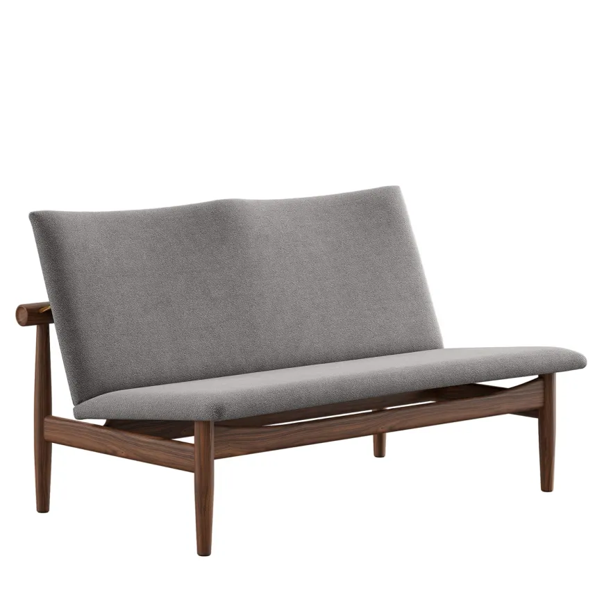 Japan 2 pers. sofa, valnød af Finn Juhl