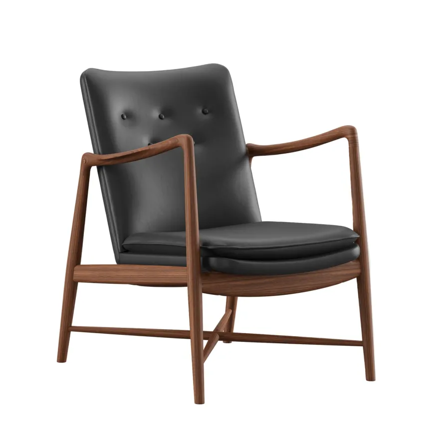 Kaminstolen, valnød af Finn Juhl