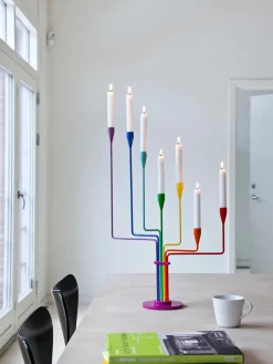 Karlsvognen Table Lysestage, sort fra Piet Hein