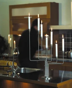 Karlsvognen Table Lysestage, grøn fra Piet Hein