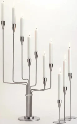 Karlsvognen Table Lysestage, grøn fra Piet Hein