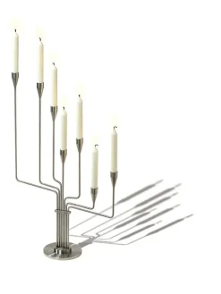 Karlsvognen Table Lysestage, turkis fra Piet Hein