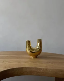 Kazumi StudioVase, gold fra Hein