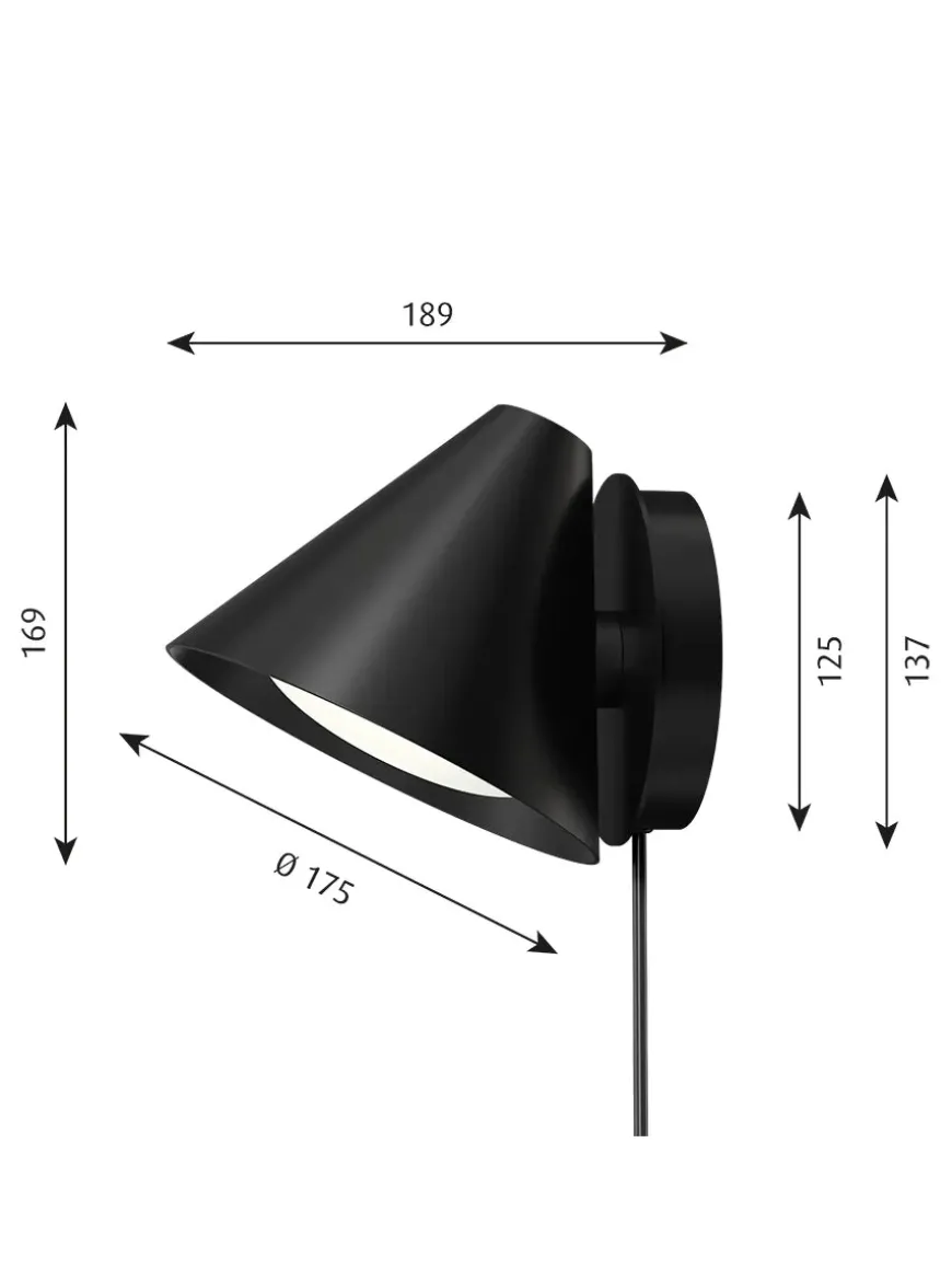 Keglen Væglampe fra Louis Poulsen