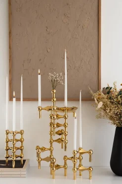 Kertelys til Nagel Lysestage, ginger fra STOFF Nagel