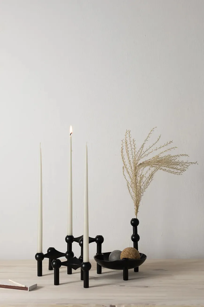 Kertelys til Nagel Lysestage, off white fra STOFF Nagel