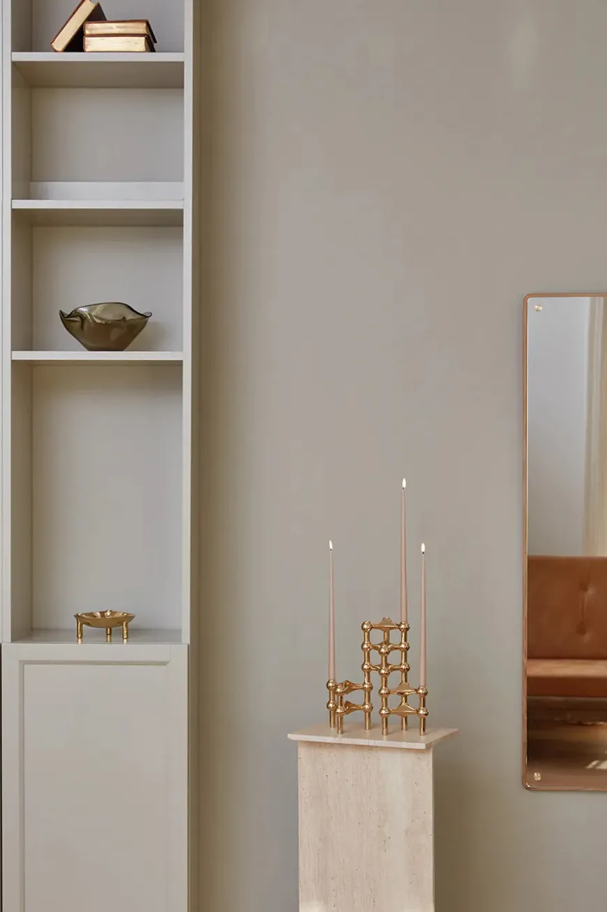 Kertelys til Nagel Lysestage, soft brown fra STOFF Nagel