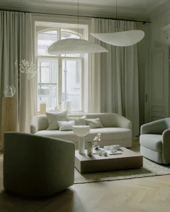 Kizu Bordlampe Large, White Marble fra New Works