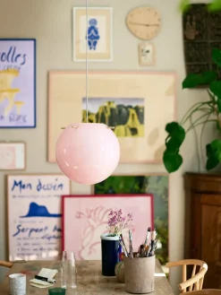 Koi Pendel, rose/brass Ø25 fra Frandsen