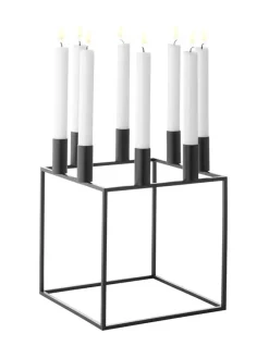 Kubus 8 Lysestage, guldbelagt fra Audo Copenhagen