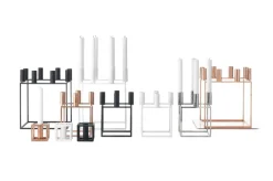 Kubus 1 Lysestage, hvid fra Audo Copenhagen