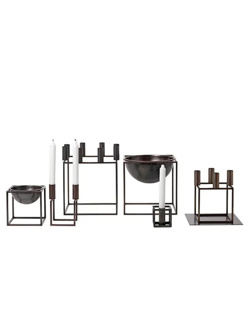 Kubus 4 Lysestage, hvid fra Audo Copenhagen