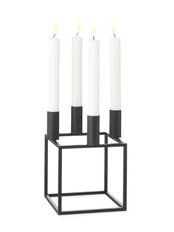 Kubus 4 Lysestage, ivory fra Audo Copenhagen