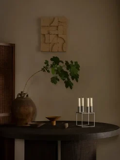 Kubus 4 Lysestage, ivory fra Audo Copenhagen