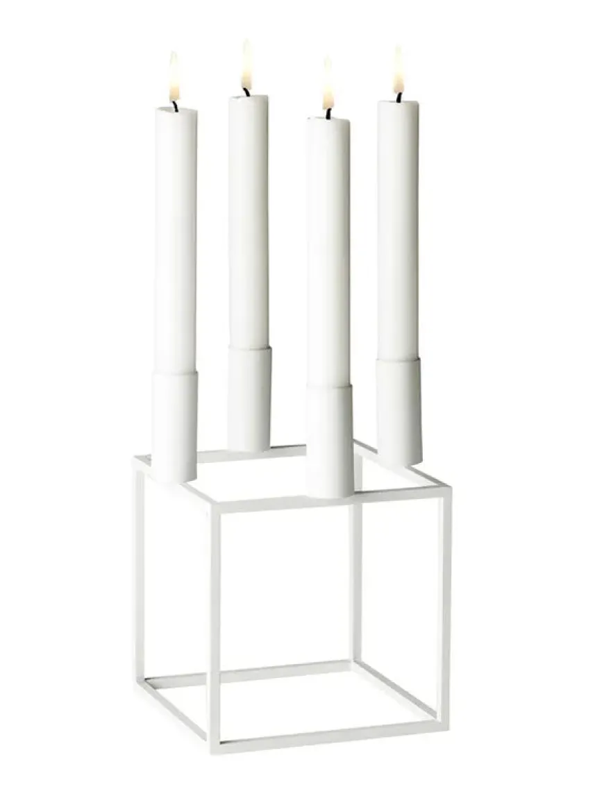 Kubus 4 Lysestage, olive fra Audo Copenhagen