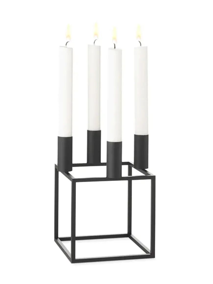 Kubus 4 Lysestage, olive fra Audo Copenhagen