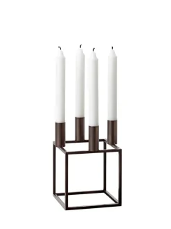 Kubus 4 Lysestage, olive fra Audo Copenhagen