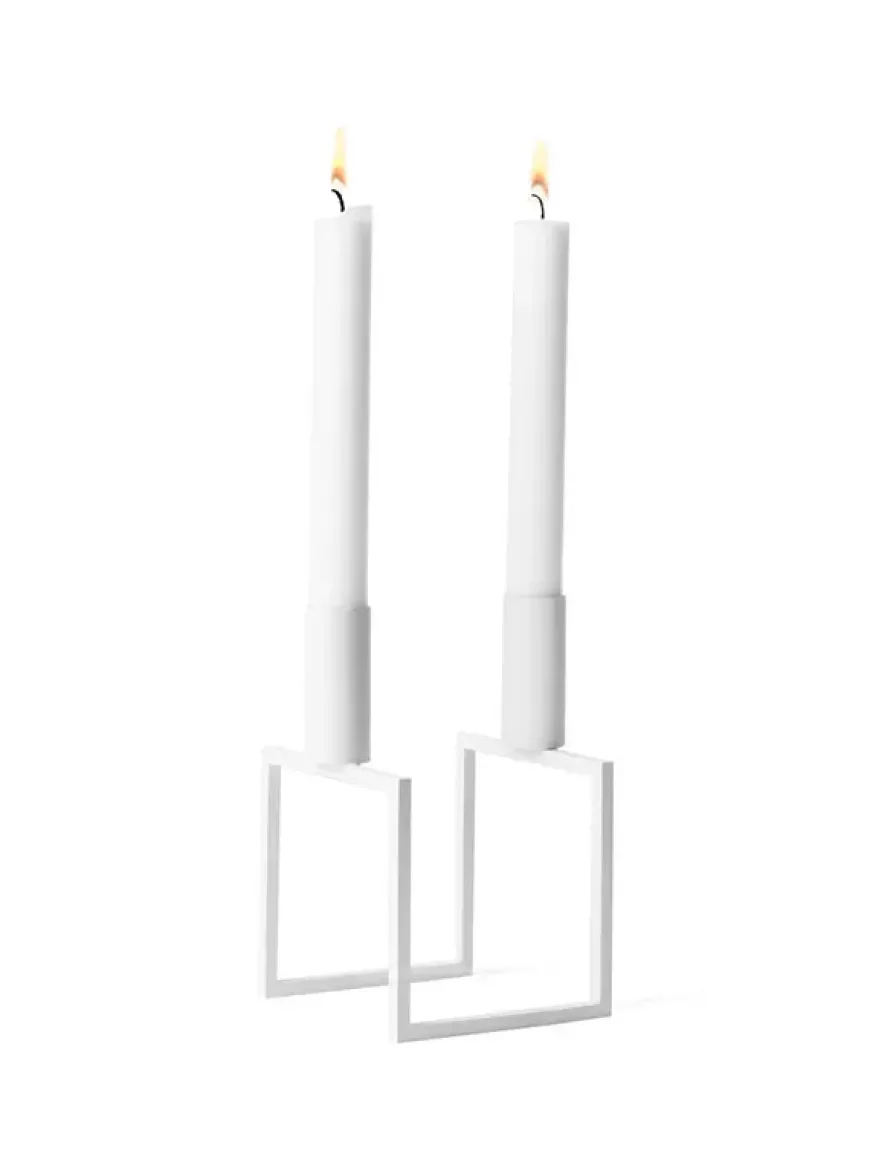 Kubus Line Lysestage, sort fra Audo Copenhagen