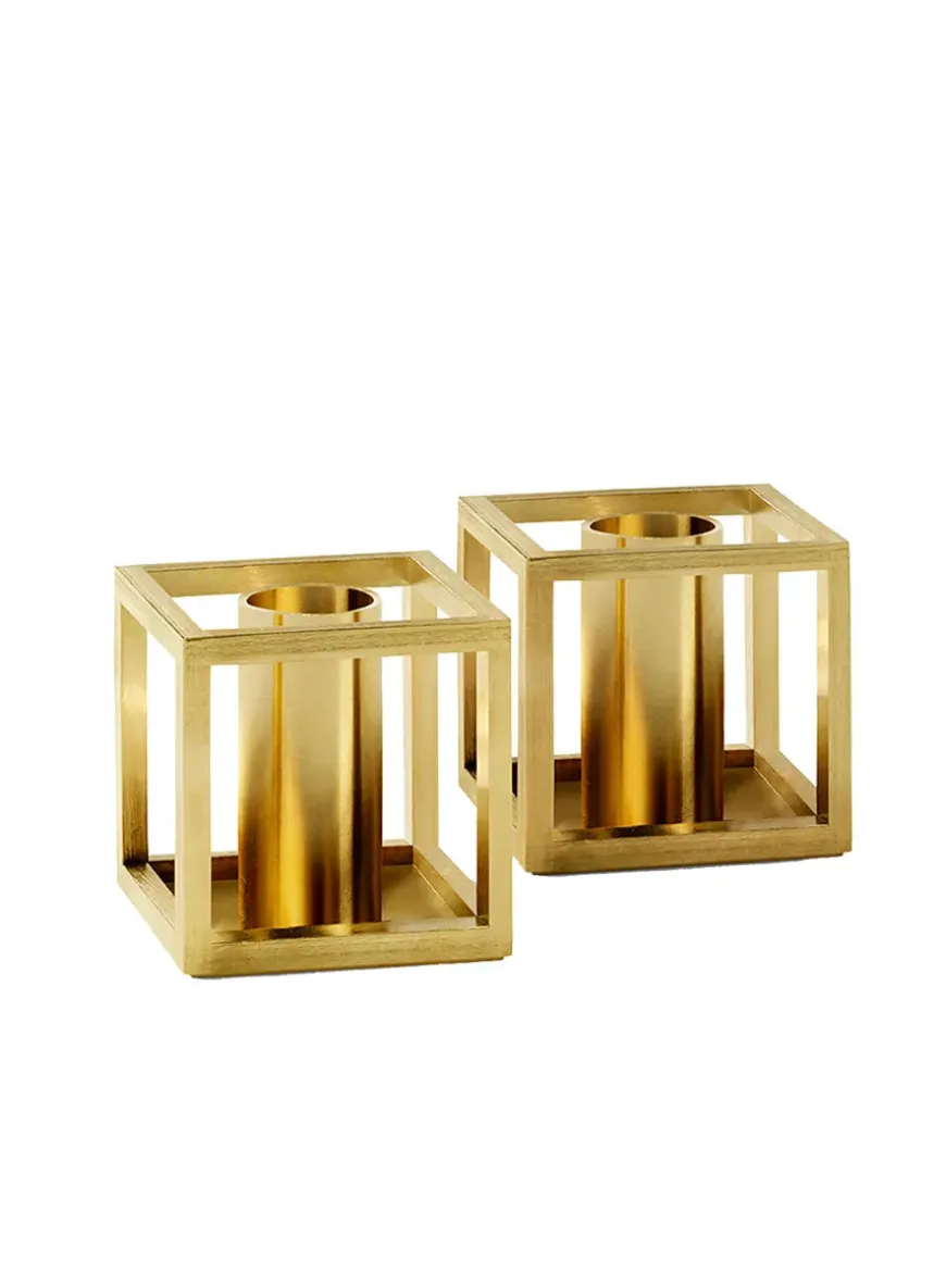 Kubus Micro lysestager, sort fra Audo Copenhagen