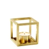 Kubus T Lysestage, guldbelagt fra Audo Copenhagen