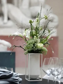 Kubus Vase Lolo, hvid fra Audo Copenhagen