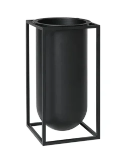 Kubus Vase Lolo, sort fra Audo Copenhagen
