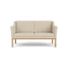 L45 MK154 2 pers. sofa, beige tekstil af Mogens Koch