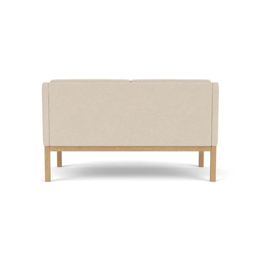 L45 MK154 2 pers. sofa, sort læder af Mogens Koch