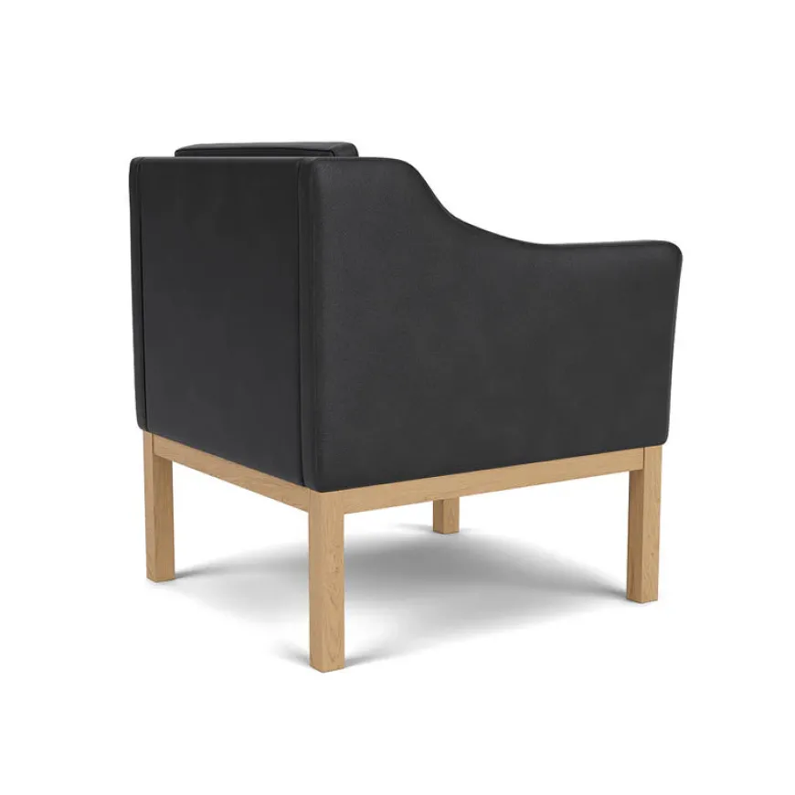 L46 MK155 lænestol, cognac læder af Mogens Koch