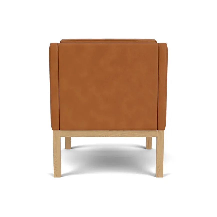 L46 MK155 lænestol, cognac læder af Mogens Koch