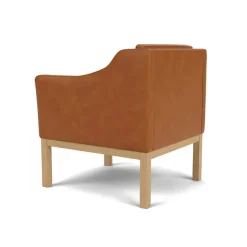 L46 MK155 lænestol, cognac læder af Mogens Koch