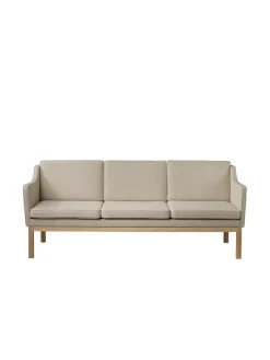 L43 MK46 Sofa, beige tekstil af Mogens Koch