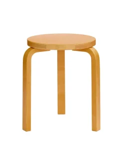 Limited Edition Stool 60, Mahogany Brown fra Artek