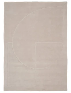 Lineal Poem Tæppe, Beige fra Linie Design