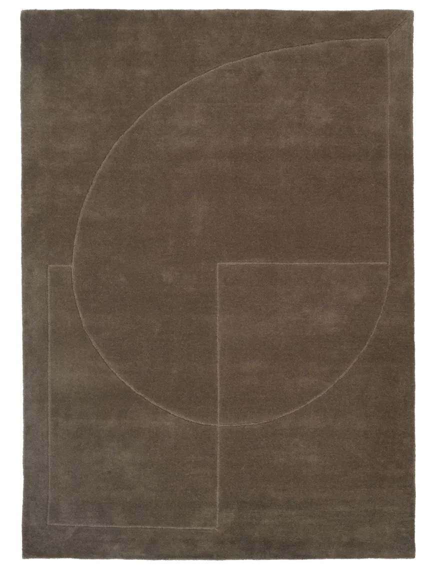 Lineal Poem Tæppe, Grey fra Linie Design