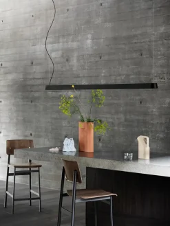 Linear Pendant Lamp 87,2 cm, grey fra Muuto