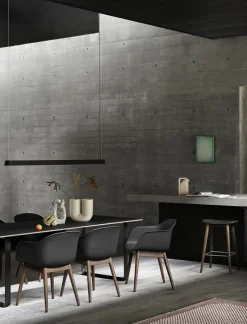 Linear Pendant Lamp 169,2 cm, grey fra Muuto