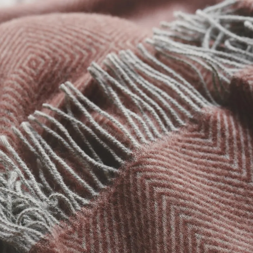 Livø Plaid, seaweed fra Silkeborg Uldspinderi