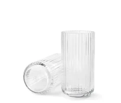 Lyngbyvasen blå glas fra Lyngby Porcelæn