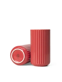 Lyngbyvasen blå glas fra Lyngby Porcelæn