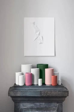 Lyngbyvasen i grøn glas fra Lyngby Porcelæn