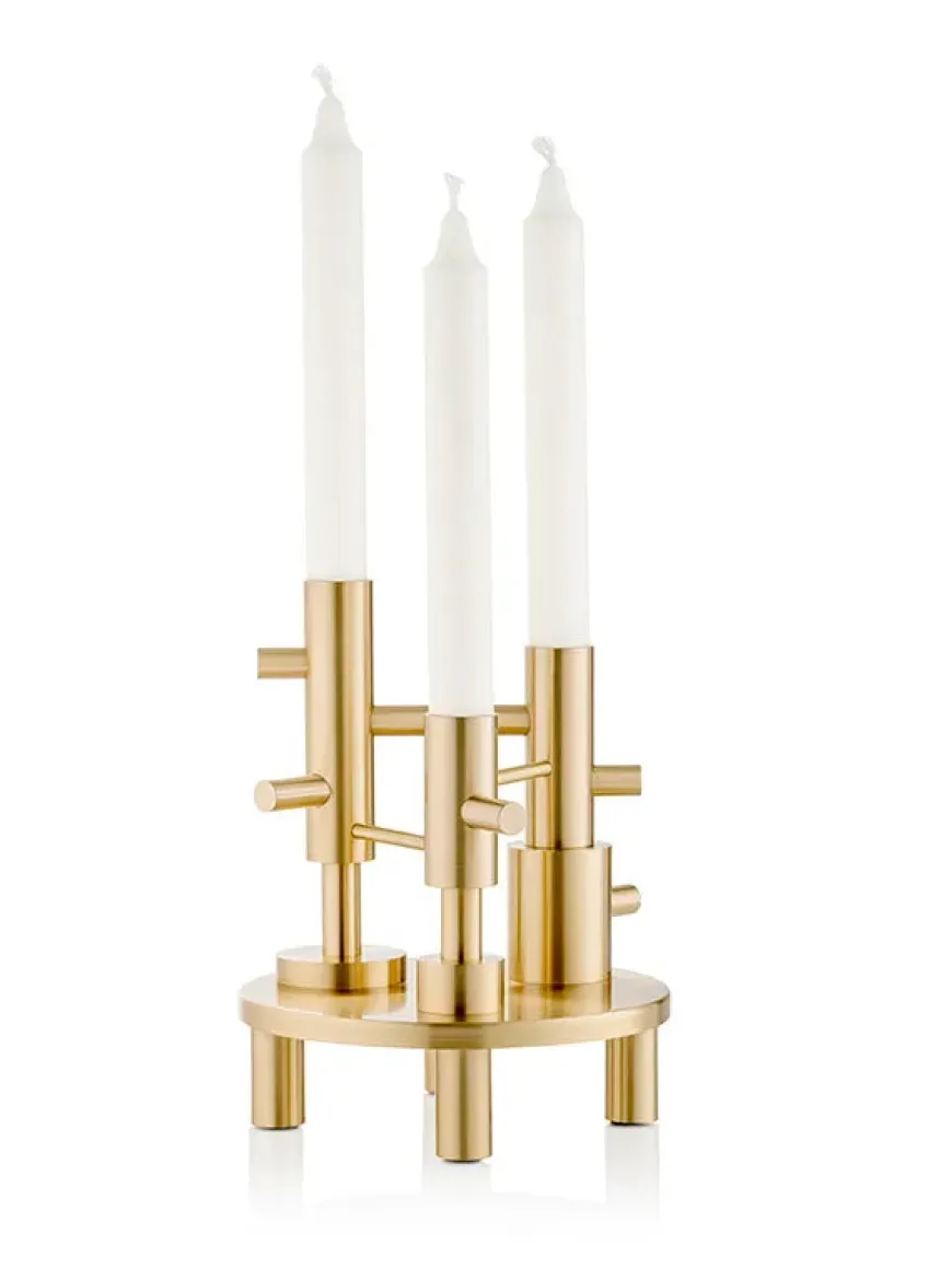 Lysestage large messing af Jaime Hayon