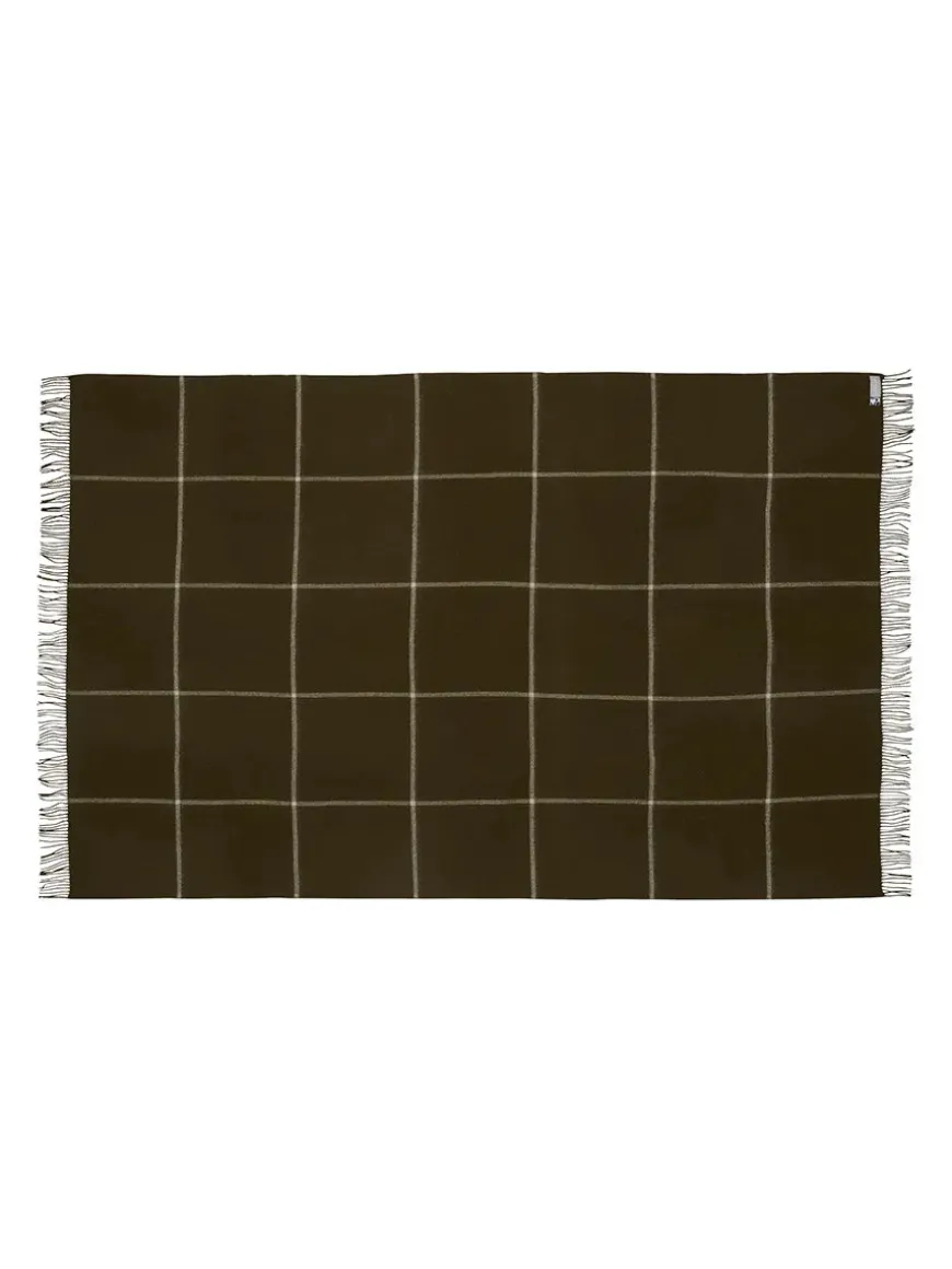 Mandø Plaid, medium grey fra Silkeborg Uldspinderi