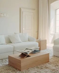 Mass Sofabord, høj m. skuffe fra New Works