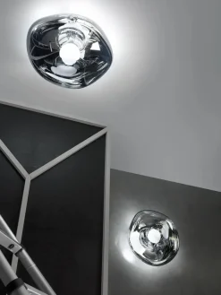 Melt Surface Væglampe, chrome fra Tom Dixon