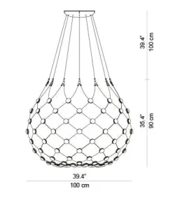 Mesh LED pendel Ø100 fra Luceplan