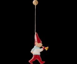 Metal ornament, Nisse med sukkerstok fra Maileg